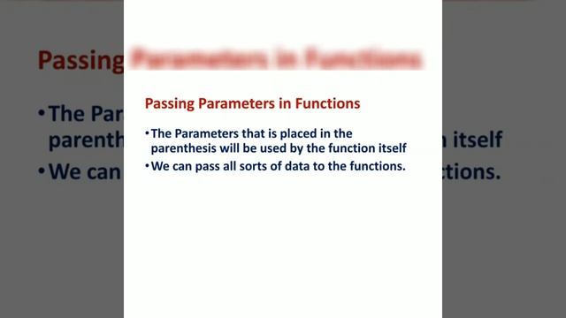 Python- Calling a function, Passing Parameters in functions 12th CS Chapter-7 Part-2 смотреть онлайн