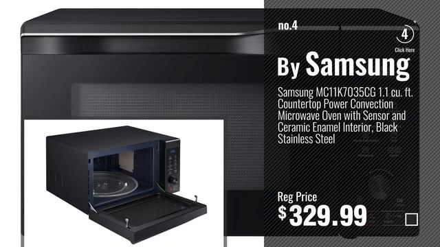 Top 10 Samsung Microwave Ovens [2018]: Samsung MS11K3000AS 1.1 cu. ft. Countertop Microwave Oven смотреть онлайн