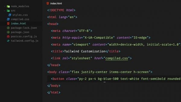 Tailwind CSS #1 - Установка и начальная конфигурация