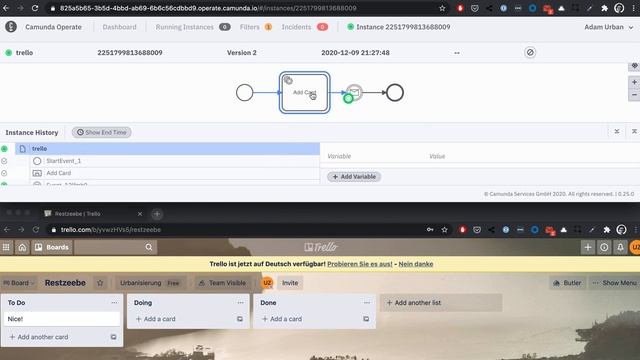 Camunda Cloud and Trello смотреть онлайн