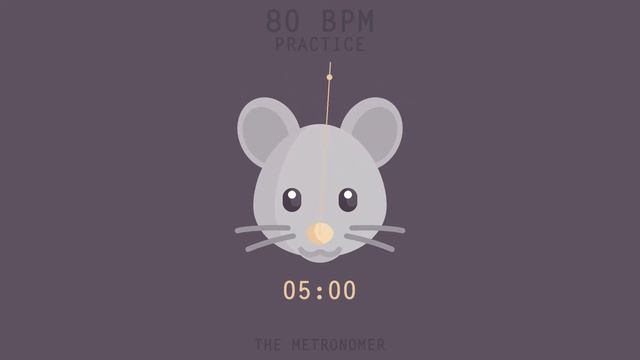80 bpm Metronome 3 x 15 min - Practice for 1 Hour смотреть онлайн