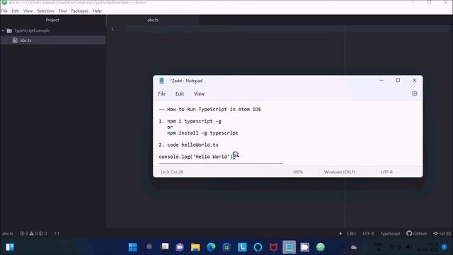 How to Run Typescript in Atom смотреть онлайн