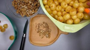 Варенье – белая черешня с грецкими орехами | Варенье из белой черешни с орехами