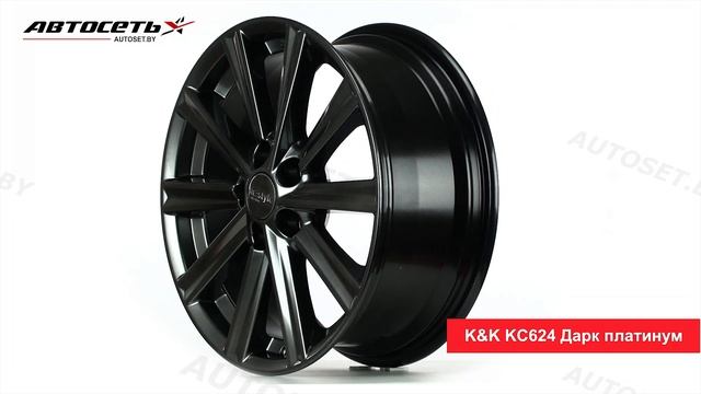 Обзор литого диска K&K КС624 Дарк Платинум ● Автосеть ● смотреть онлайн