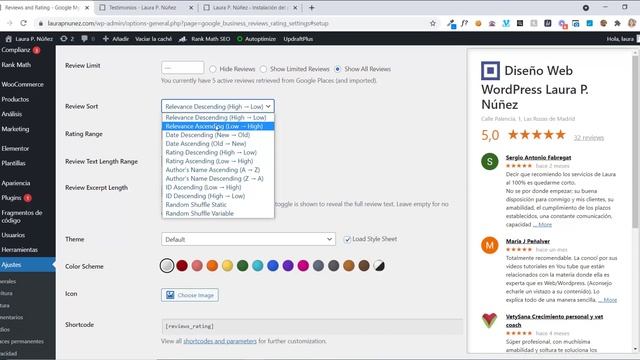 ⭐ Como añadir las reseñas de GOOGLE REVIEWS en tu WordPress ⭐ смотреть онлайн