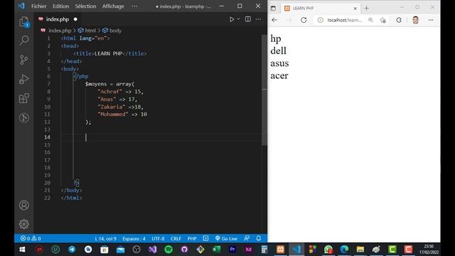 28 - COURS PHP 8 - DARIJA - TRIER LES TABLEAUX | تعلم لغة البرمجة بي إتش بي كاملة смотреть онлайн
