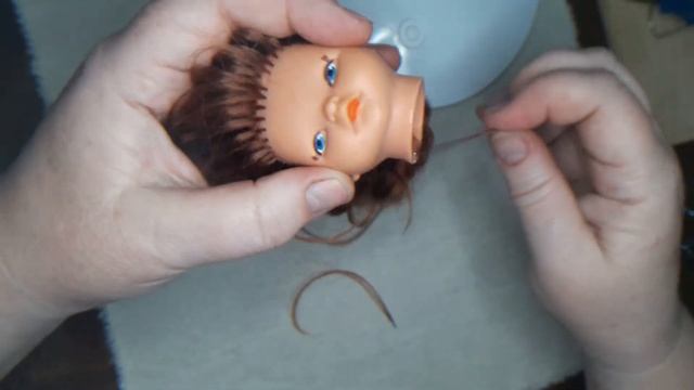 Видео "Прошивка волос куклы" 2 смотреть онлайн