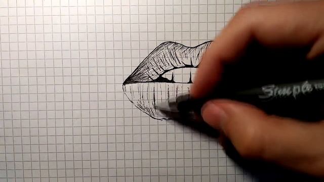 Как нарисовать ГУБЫ | ПРОСТЫЕ РИСУНКИ смотреть онлайн
