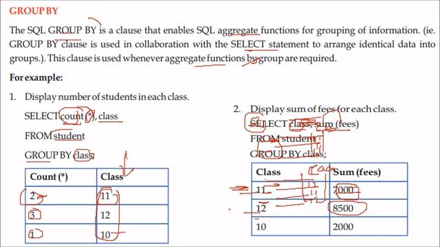GROUP BY AND HAVING IN SQL смотреть онлайн