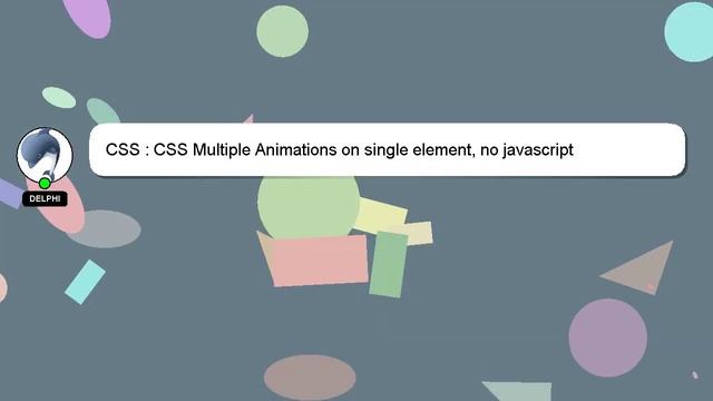 CSS : CSS Multiple Animations on single element, no javascript смотреть онлайн