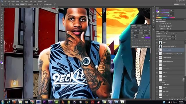 Adobe Photoshop CS6 Mixtape Cover Art Graphic Design Expert Tutorials Party Flyers & Posters смотреть онлайн