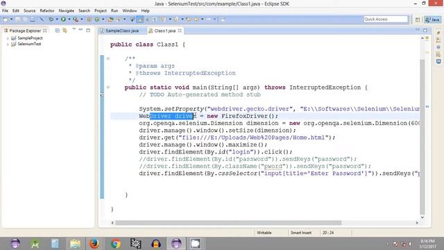 Selenium Tutorial #18 - Going through the Selenium WebDriver Java Program смотреть онлайн