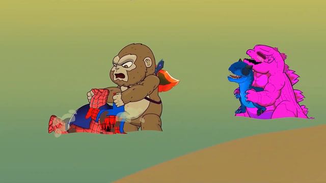RAINBOW FRIENDS x Godzilla - Evolution Kong : Monsterverse Who Will Win? | Animation Cartoon смотреть онлайн