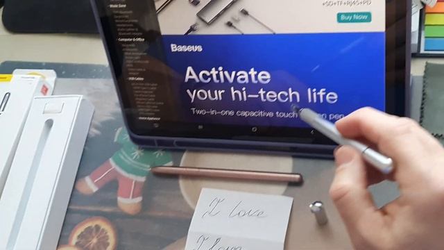 Baseus Stylus Pen универсальный стилус-ручка 2 в 1 (новинка) смотреть онлайн