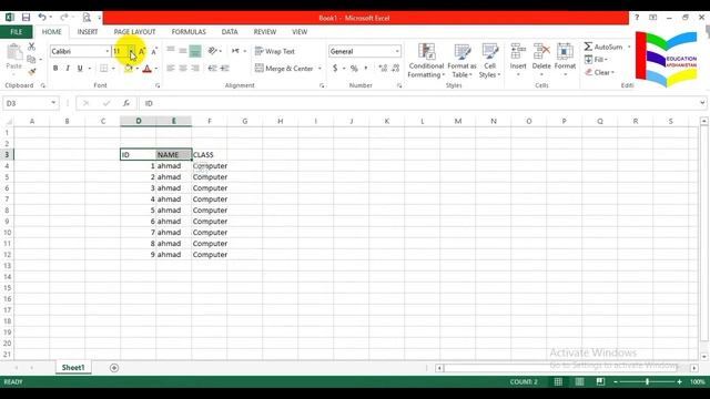 2. Home Tab, bold,italic,font style,font size in MS Excel смотреть онлайн