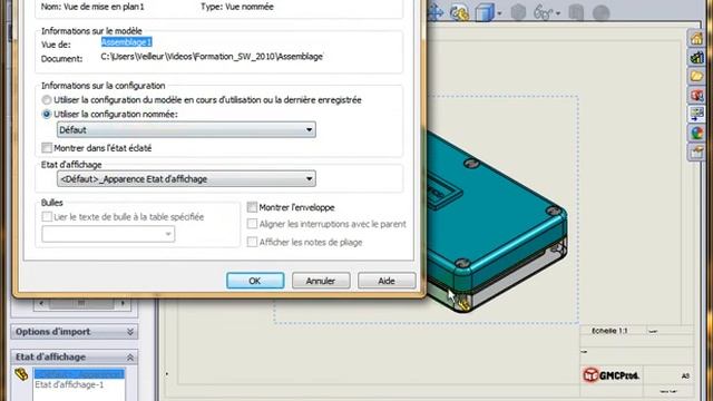 Mp26. Insérer une vue éclatée dans une mise en plan Solidworks смотреть онлайн