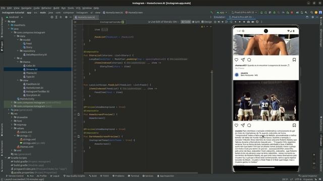 Tutorial Instagram Clone Ep. 00 - Android | Kotlin | Jetpack Compose (Android Studio) смотреть онлайн