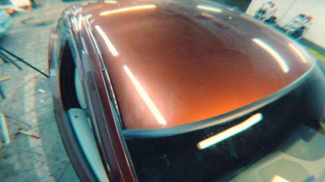 Удаление вмятины на крыше Volvo смотреть онлайн