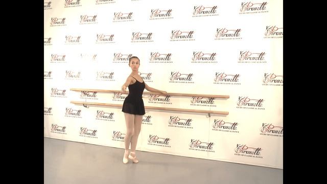 "PIROUETTE" 12.07.01 Grand battement jeté développé (мягкий battement), en face смотреть онлайн