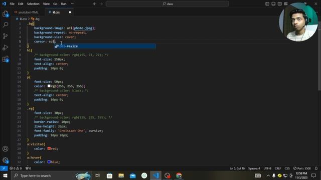 CSS { Cursor } tag in hindi | #9 смотреть онлайн