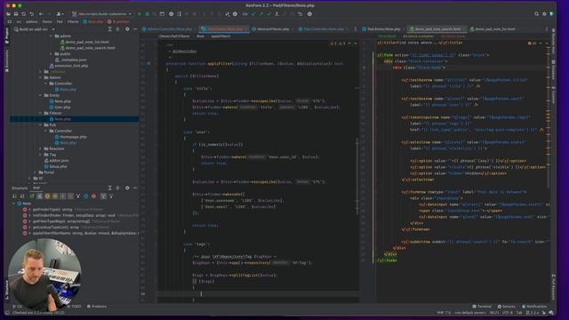Filtering an admin control panel list - Building with XenForo 2 part 17 смотреть онлайн