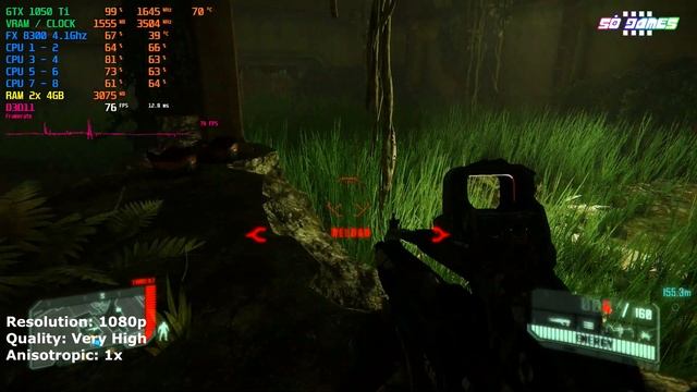 Game Classic | AMD FX 8300 + nVidia GTX 1050 Ti in Crysis 3 | 1080p смотреть онлайн