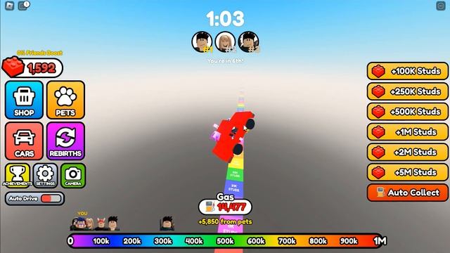 ГОНЯЮ НА ТАЧКЕ В СИМУЛЯТОРЕ РОБЛОКС | Car Race ROBLOX смотреть онлайн