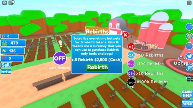 СЕКРЕТКА за КОД СИМУЛЯТОР УРОЖАЯ Роблокс! КРУТОЙ СИМУЛЯТОР и КОДЫ ХАРВЕСТ СИМУЛЯТОР Roblox смотреть онлайн