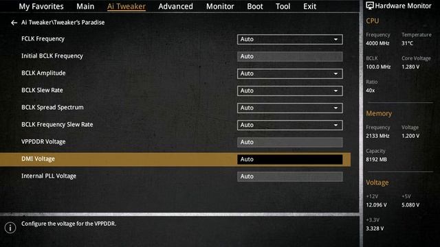ASUS SABERTOOTH Z170 MARK 1 BIOS