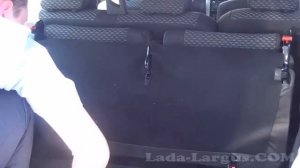 Лада Ларгус: складывание сидений третьего ряда