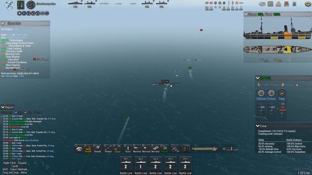 Ultimate Admiral: Dreadnoughts. Кампания 1910 г. за Германскую империю. #8 "Обмен ударами" смотреть онлайн