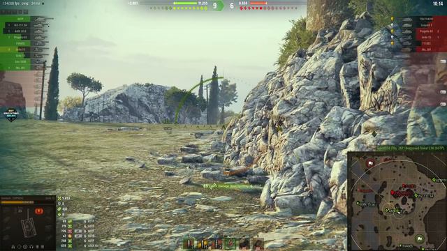 Grille 15: Rare aggressive positioning on Mines - World of Tanks смотреть онлайн