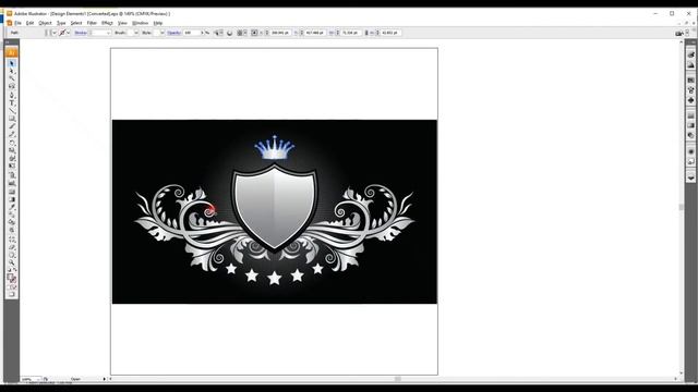 Wings Shields Wheat - Adobe Illustrator & CorelDRAW смотреть онлайн