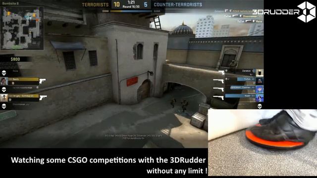 CS:GO GOTV with the 3dRudder motion controller смотреть онлайн