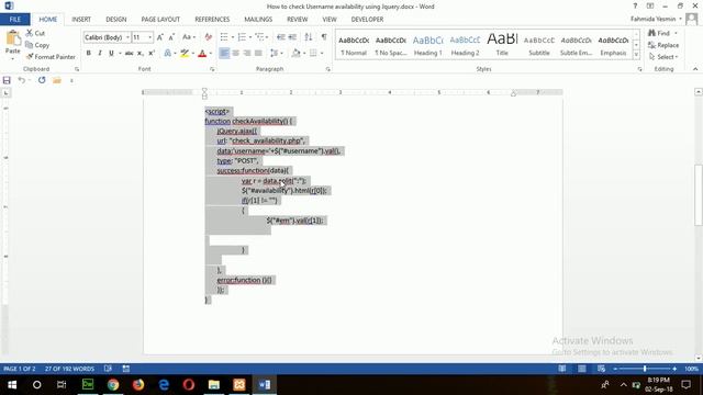 How to check Username availability using Jquery, PHP and MySQL смотреть онлайн