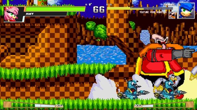 Friday Night Fightin' - Hungry Amy VS Sonic and Dr. Robotnik | Sonic the Hedgehog Epic Battle смотреть онлайн