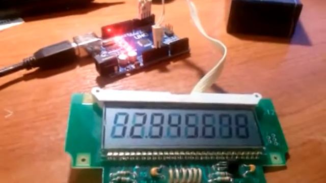 LCD от кассовых аппаратов ЭКР и МИНИКА на микросхеме HT1621 + Arduino смотреть онлайн