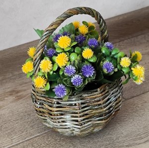 МК. Корзинка из бумажной лозы. #310