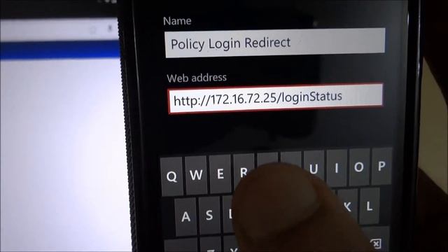 Using Windows Phone 8 To Login Into SonicWall Internet