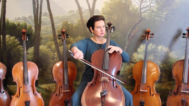 7/8ste Cello met en zonder Frirsz staartstuk / with and without Frirsz tailpiece