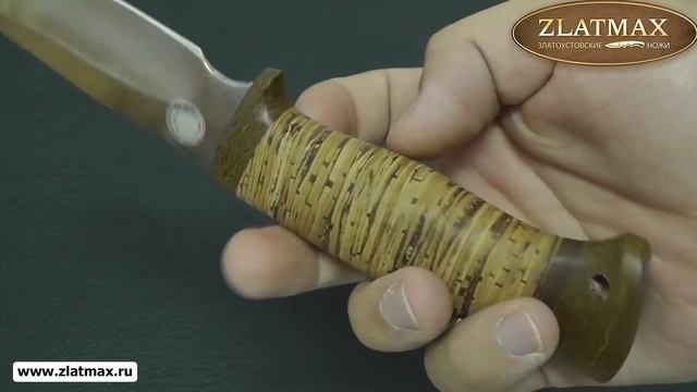 Нож Сталкер (ЭИ-107, Наборная береста, текстолит) - Златоустовские ножи (zlatmax.ru) смотреть онлайн