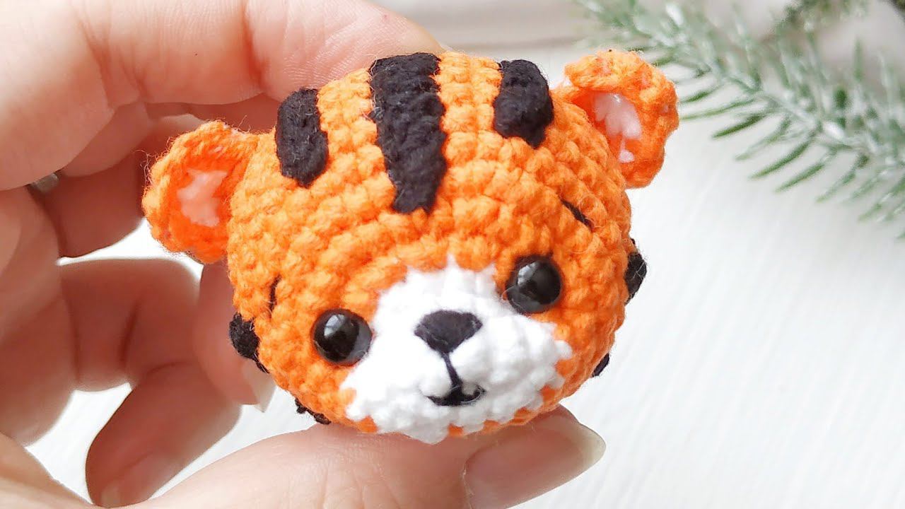 Часть 2. мастер класс - вяжем тигра крючком. Амигуруми. смотреть онлайн