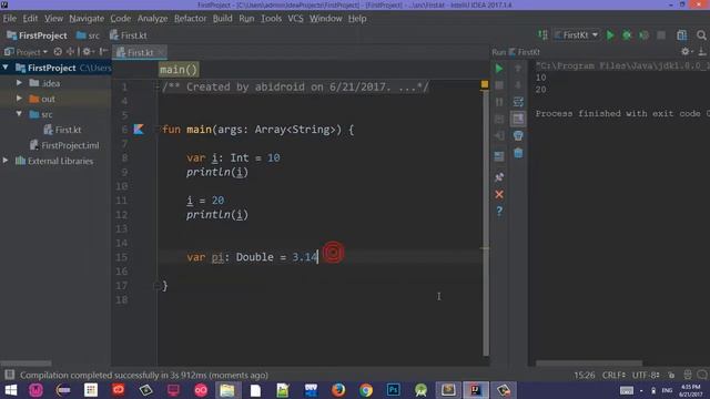 #10 Kotlin Tutorial English | Var vs Val смотреть онлайн