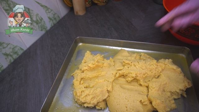 طريقة عمل هريسة اللوز بطريقه سهله ومختصره الغة الكردية - Arabic Dessert Basbousa Recipe Without Eg смотреть онлайн