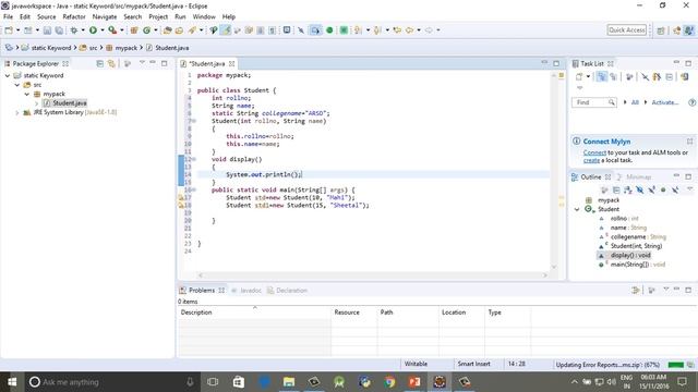 static Keyword methods смотреть онлайн