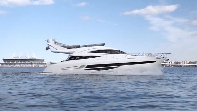 Обзор яхты Galeon 640. Аренда яхты Galeon 640 в Санкт-Петербурге.