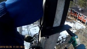 установка траверс для ЛЭП 10 Квт