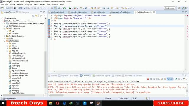 2. Student Result Management System in jsp - Add New Student (Eclipse IDE,Tomcat Sever, MySQL DB) смотреть онлайн