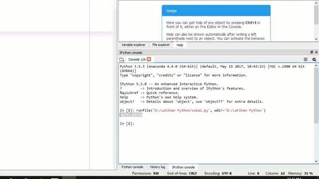 Belajar Python & Machine Learning - 04 Menggunakan Spyder смотреть онлайн