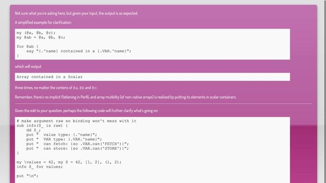 How can I tell if something is a Perl 6 container? смотреть онлайн